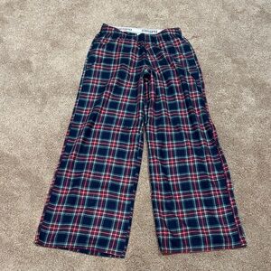 Hollister Red and Blue Plaid Sleep Pants
